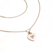Náhrdelník srdca s diamantom 10874-NH05-in-dia