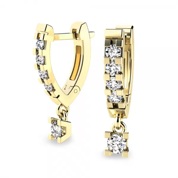 Náušnice so zirkónmi 10900-ZL-ZIR