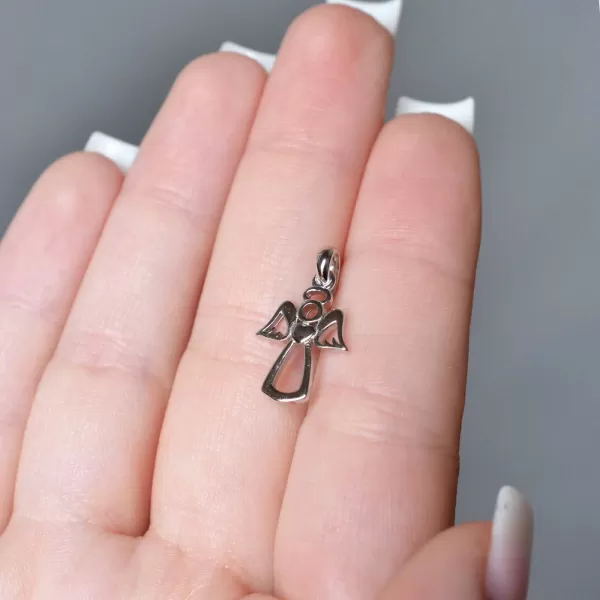 Strieborný prívesok anjel 64006