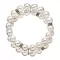 Perlový náramok dvojradový biely 33065.1 biela