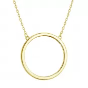 Pozlátený strieborný náhrdelník s krúžkom 62027