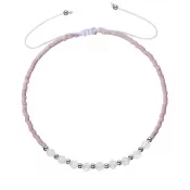 Textilné Miyuki náramok fialový ametyst 13037.3 ametyst