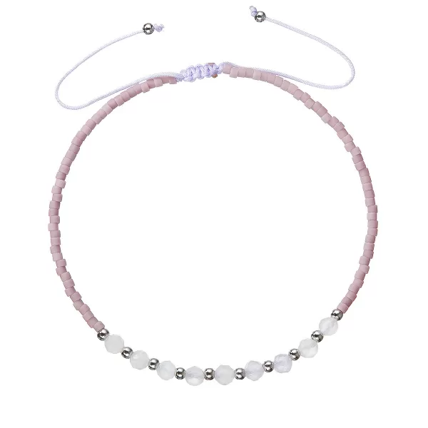 Textilné Miyuki náramok fialový ametyst 13037.3 ametyst