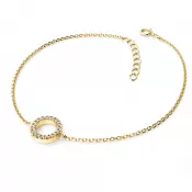 Náramok s prsteňom vysadeným s diamantmi 10981-NR01-ZL