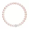 Perlový náramok ružový s Preciosa kryštálmi 33115.3