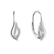 Strieborné náušnice vlnky 11542.1