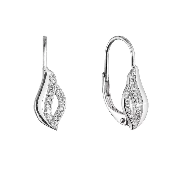 Strieborné náušnice vlnky 11542.1