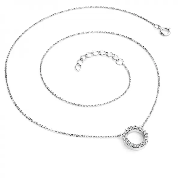 Náhrdelník s diamantmi 10981-NH01-B-DIA