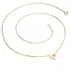 Náhrdelník srdca s diamantom 10874-NH01-ZL-dia