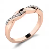 Prsteň s británmi bieleho zlata 10996-CV-dia