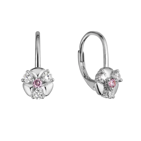 Strieborné náušnice so zirkónmi 11508.1 crystal