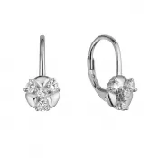 Strieborné náušnice s čírymi zirkónmi 11508.1 crystal