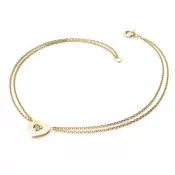 Srdcový náramok a diamanty 10874-NR02-ZL