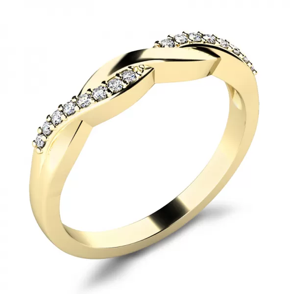 Prsteň s británmi bieleho zlata 10996-Zl-dia