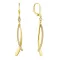 Pozlátené strieborné náušnice visiace dlhé 11540.1