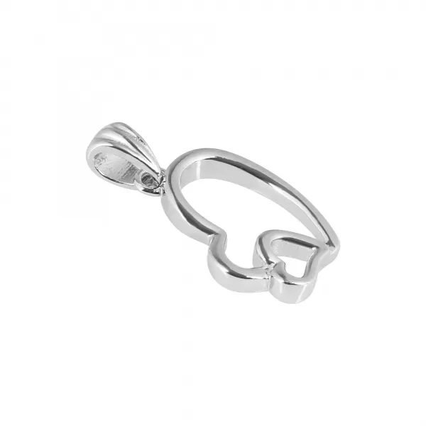 Strieborný prívesok srdiečka 64021