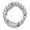 Perlový náramok dvojradový svetlo šedý 33065.3 lt.grey