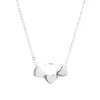 Strieborný náhrdelník tri srdiečka vedľa seba 62021