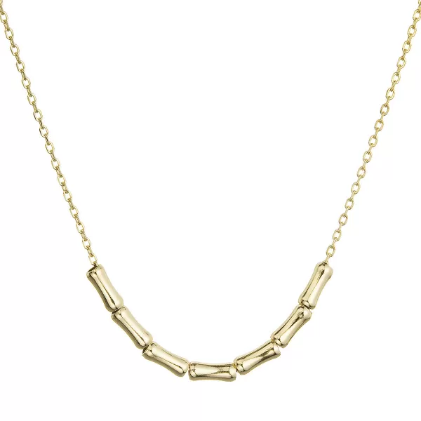 Pozlátený strieborný náhrdelník s obdĺžnikmi 62011