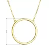 Pozlátený strieborný náhrdelník s krúžkom 62027