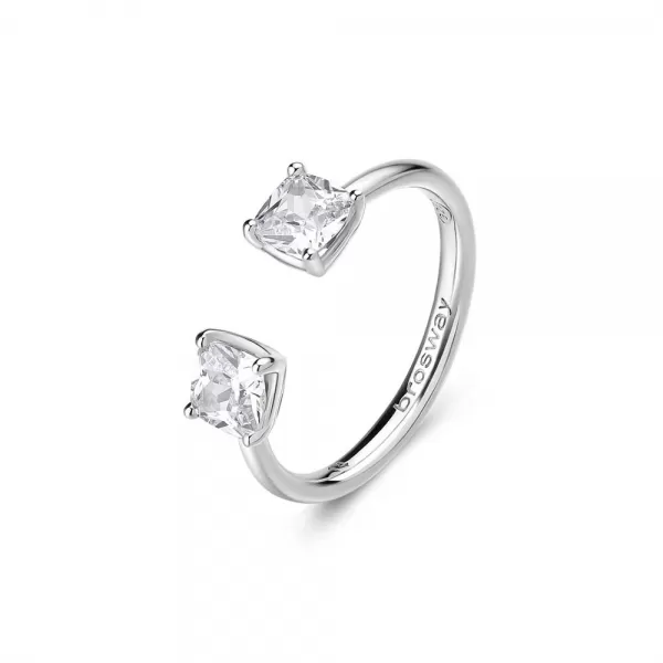 Prsteň Brosway Fancy Infinite White FIW16