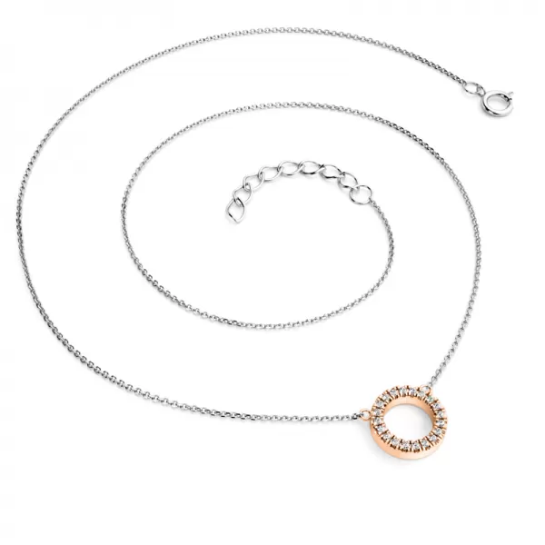 Náhrdelník s diamantmi 10981-NH01-BCV-dia