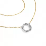 Náhrdelník s diamantmi 10981-NH01-ZLB-DIA