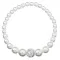 Perlový náramok biely s Preciosa kryštálmi 33063.1