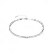 Strieborný náramok obdĺžnikový so zirkónmi 13056.1 crystal