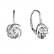 Strieborné náušnice so zirkónom 11507.1 crystal