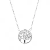 Strieborný náhrdelník strom života so zirkónmi 12097.1 crystal