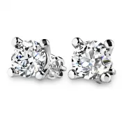 Dámske náušnice biele zlato 585/1000 prírodný diamant 0,52 ct G/SI 10828-410-NS-B-DIA