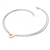 Srdcový náramok a diamanty 10874-NR02-BCV-Champ