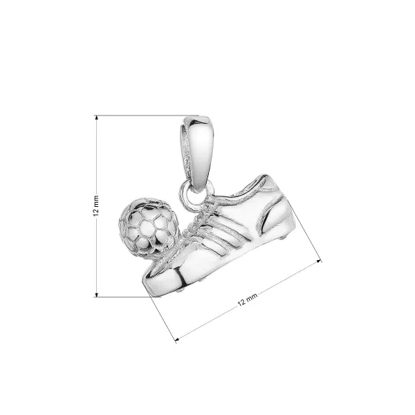 Strieborný prívesok kopačka 64014