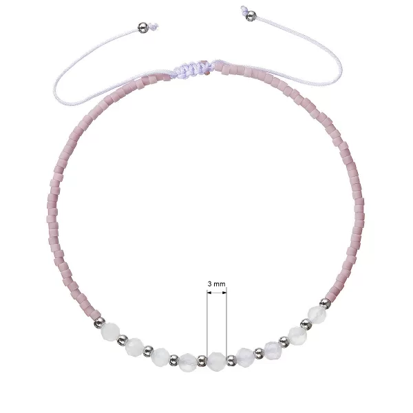 Textilné Miyuki náramok fialový ametyst 13037.3 ametyst