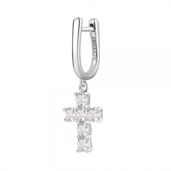 Single náušnice Brosway Fancy Infinite White