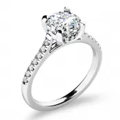 Dámsky prsteň biele zlato 585/1000 prírodný diamant 1.10 ct 10962-B-DIA