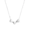 Strieborný náhrdelník tri srdiečka vedľa seba 62021