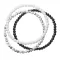 Náramky s minerálnymi kameňmi máp stone-jaspis, black onyx, white howlite 43043.3 bielo čierny