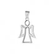 Strieborný prívesok anjel s krídlami zo zirkonov 14042.1 crystal
