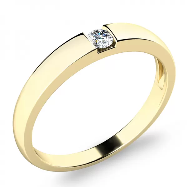 Prsteň s diamantom 10978-ZL-DIA