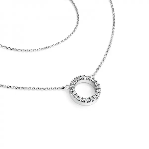 Náhrdelník s diamantmi 10981-NH01-B-DIA