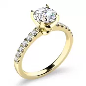 Dámsky prsteň zo žltého zlata 585/1000 prírodný diamant 1,090 ct G/SI 10961-ZL-DIA