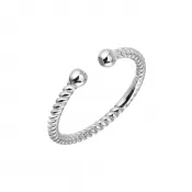 Strieborný prsteň vzorovaný 65003 UNI