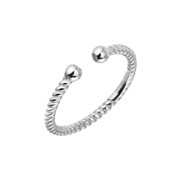 Strieborný prsteň vzorovaný 65003 UNI