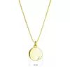 Pozlátený náhrdelník s príveskom placička so srdiečkom 62006