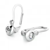 Zlaté náušnice s diamantmi 10984-B-DIA