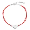 Kabbalah náramok so strieborným srdcom 13049.3 red