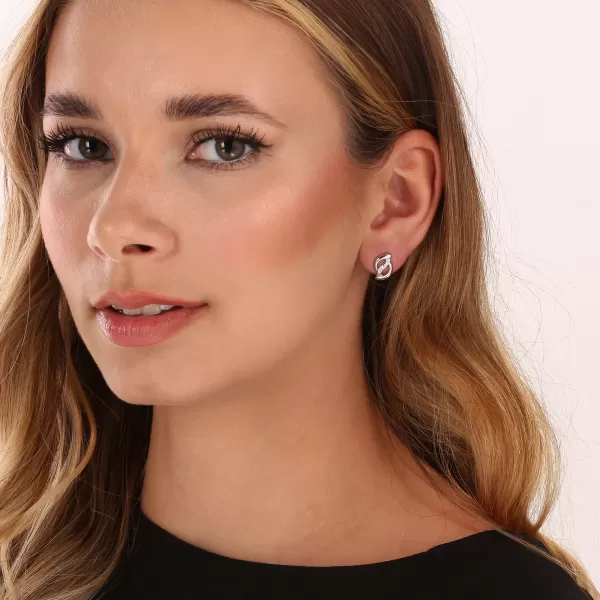 Strieborné náušnice so zirkónmi 11531.1 crystal