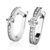 Diamantové náušnice 10967-B-DIA